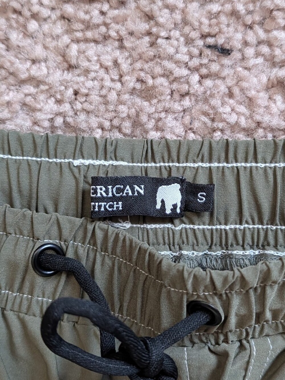 Hot Topic American Stitch Mens Olive Green Contrast Stitch Cargo Pants NWT Small - Picture 6 of 14